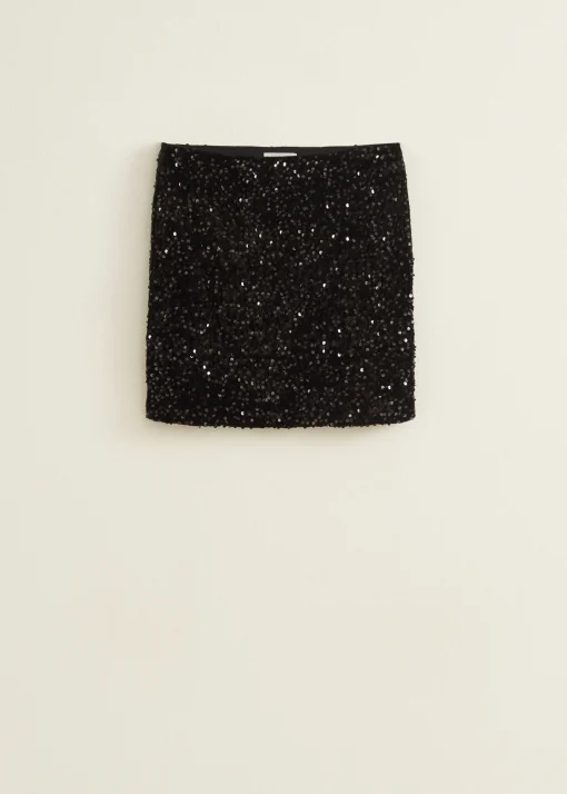 Mini pailletten rok