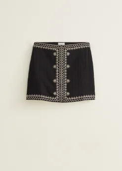 Mini rok met borduurwerk