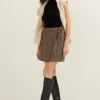 Mini rok met overslag