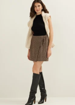 Mini rok met overslag