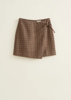 Mini rok met overslag