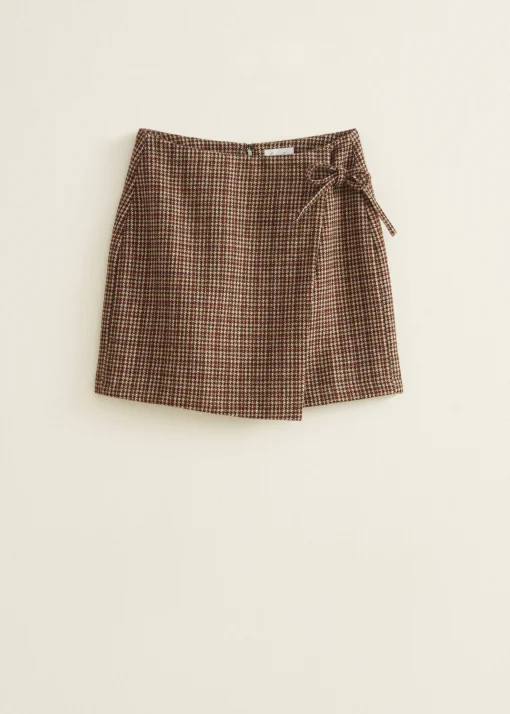 Mini rok met overslag
