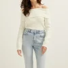 Off-shoulder trui