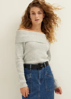 Off-shoulder trui