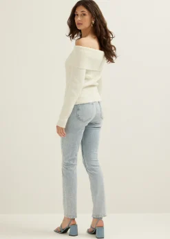 Off-shoulder trui