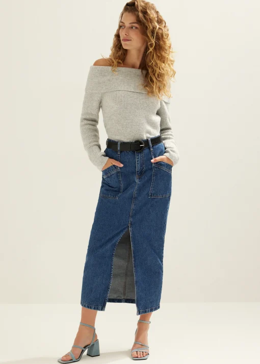 Off-shoulder trui