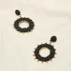 Oorbellen met kralen en touw details
