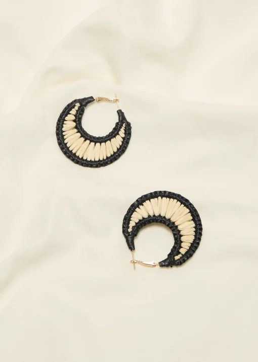 Oorringen met tweekleurige details