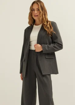 Oversized blazer gemêleerd