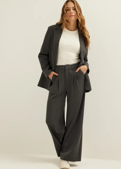 Oversized blazer gemêleerd