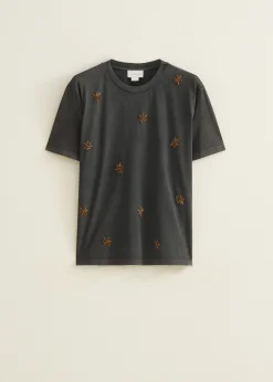 Oversized t-shirt met kralen