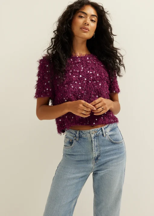 Pailletten top