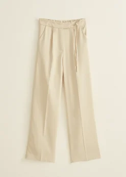 Pantalon met gestrikt detail