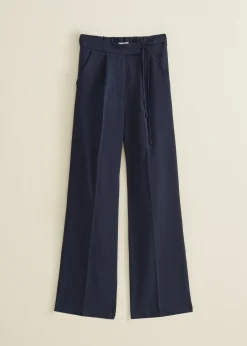 Pantalon met gestrikt detail