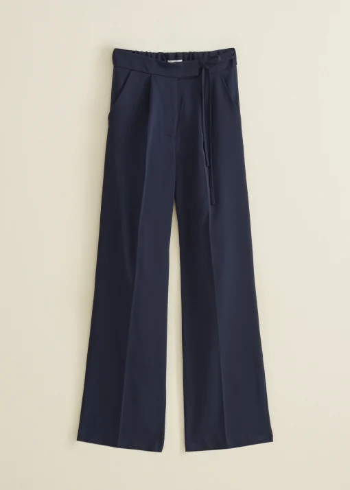 Pantalon met gestrikt detail