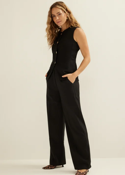 Pantalon met plooien