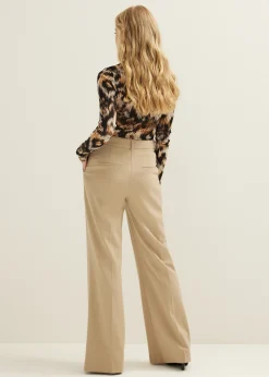 Pantalon met wide leg