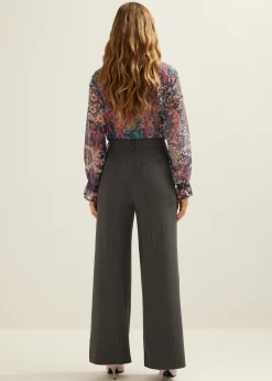 Pantalon met wide leg