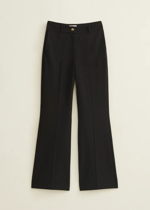 Pantalon met wide leg