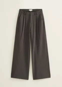 Pantalon met wide leg