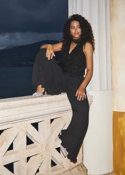 Plissé broek