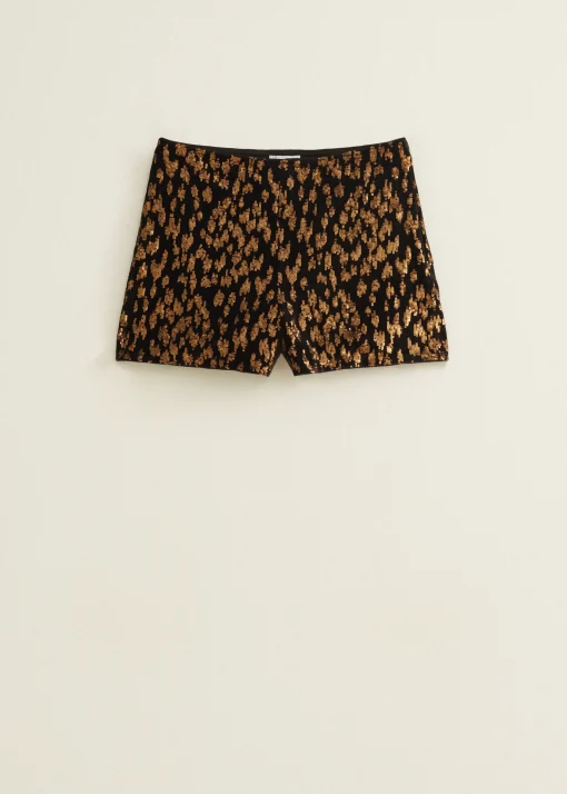 Short met pailletten