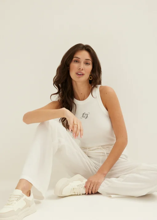 Singlet met logo print
