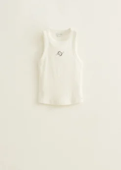 Singlet met logo print