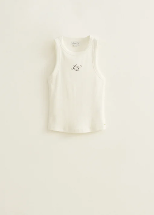 Singlet met logo print