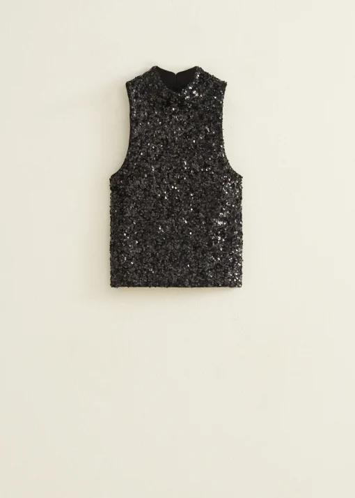 Singlet met pailletten