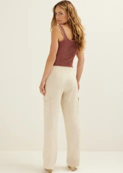 Singlet met verwassen look