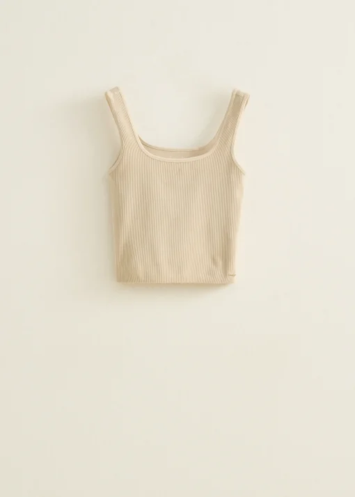 Singlet met verwassen look