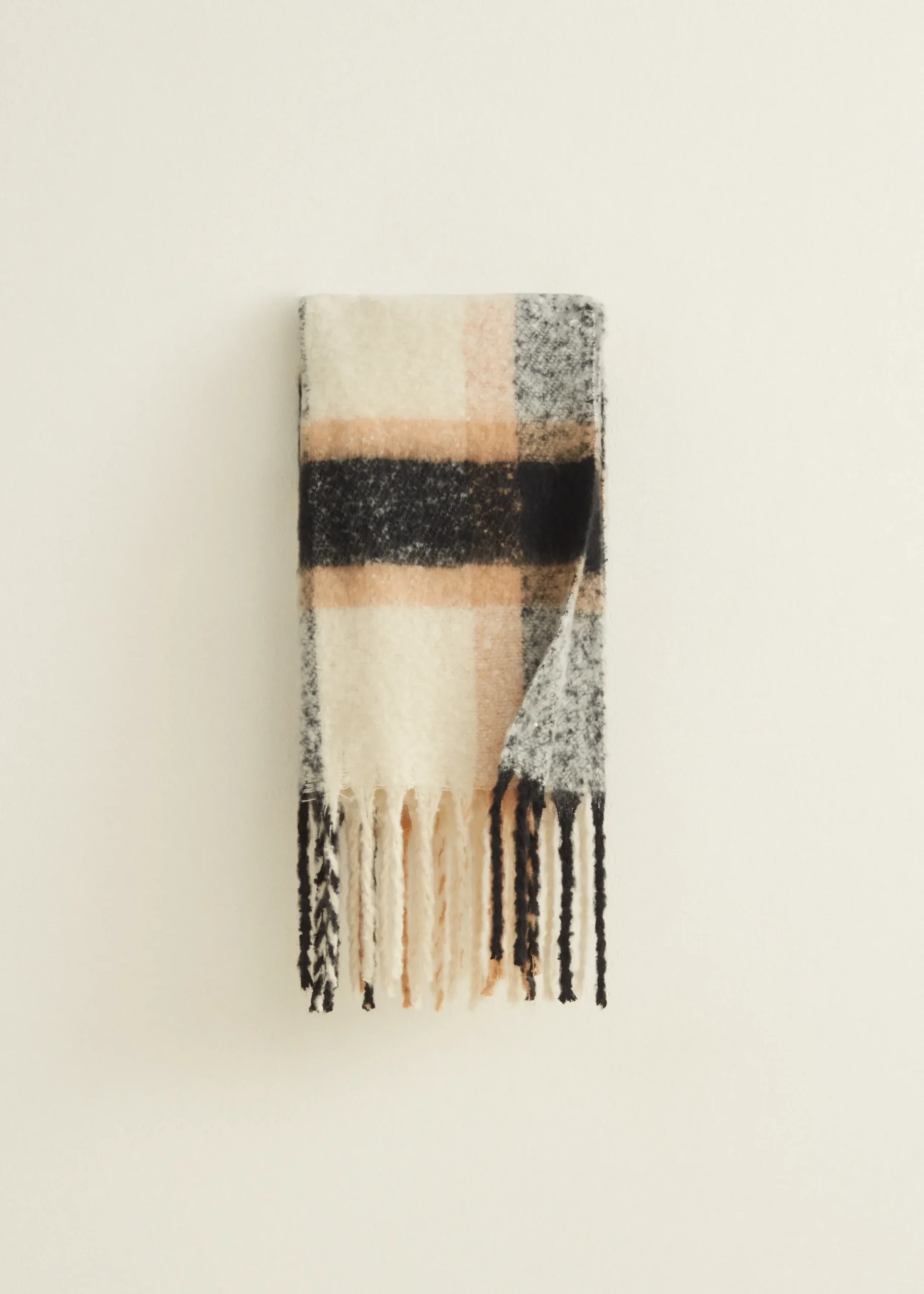 Sjaal met geruiten print