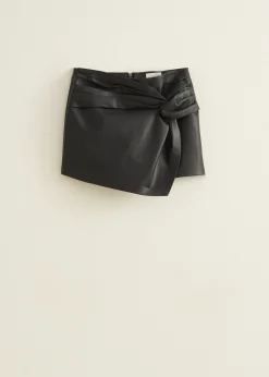Skort van faux leather