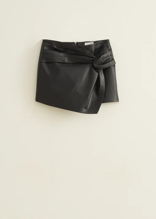 Skort van faux leather