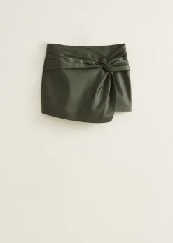 Skort van faux leather