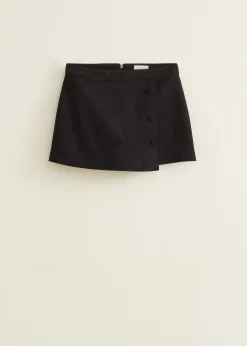 Skort van suedine