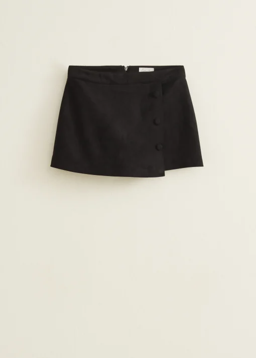 Skort van suedine