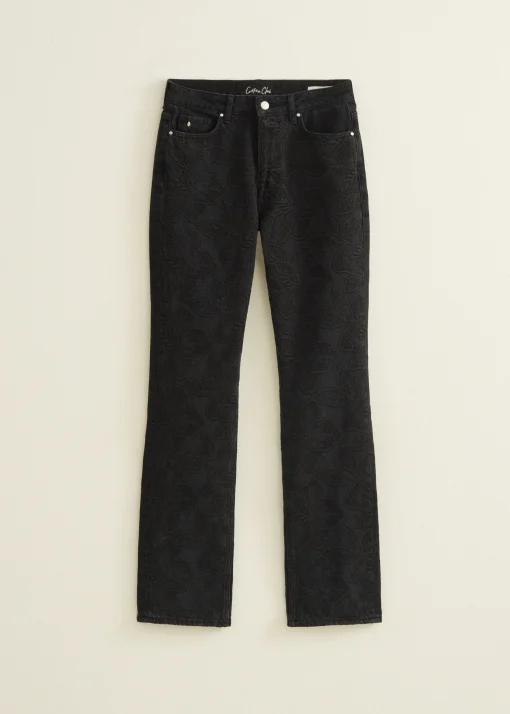 Straight jeans claire bloemen