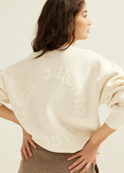 Sweater met backprint