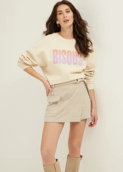 Sweater met tekst print