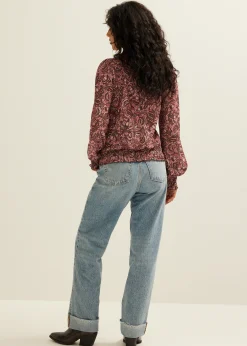 Top met all-over print