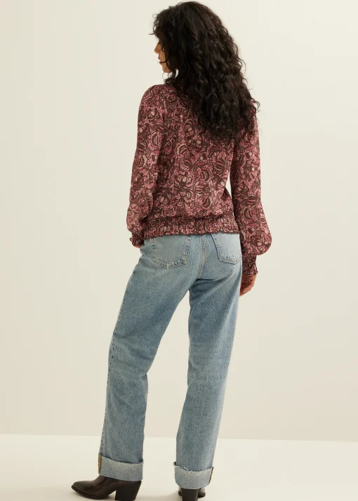 Top met all-over print
