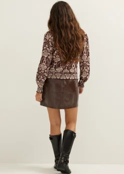 Top met all-over print