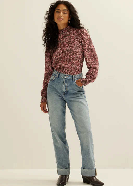 Top met all-over print