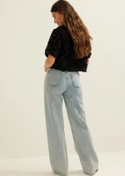 Top met chiffon details