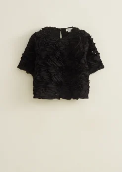 Top met chiffon details