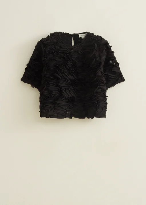 Top met chiffon details