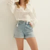Top met crochet mouwen