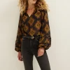 Top met print